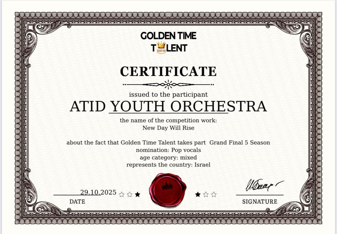 Winner — Golden Time Talent 2025, Grand Final (London)